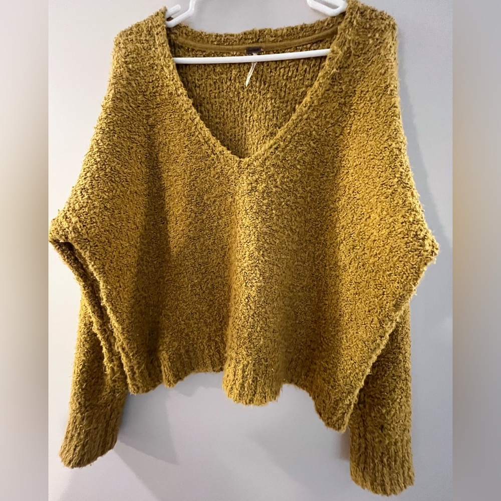 Free People Yellow Sweater